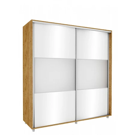 Wardrobe with Mirrors 200x210x60 cm