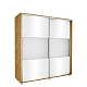 Wardrobe with Mirrors 200x210x60 cm
