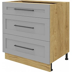 Virtuves skapītis  "Laurency" ar atvilktnēm 80x82x52