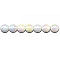 Plastic Beads - Iris White (26 pcs.)