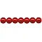 Red Plastic Beads - Red (26 pcs)