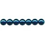 Dark Blue Plastic Beads - 125 pcs.
