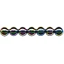 Plastic Beads - Metallic Rainbow (100 pcs)