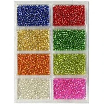 Stikla pērlīšu komplekts (60 gr.)