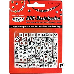 Plastic Letter Beads (25 g)