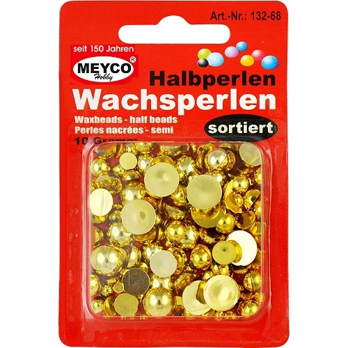 Bead Halves (10 g), Gold-Coloured