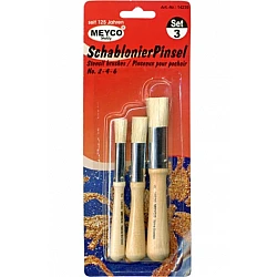Stencil brushes (3 pcs)