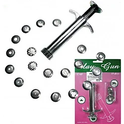 Hand Clay Press with Interchangeable Tips (19 pcs)