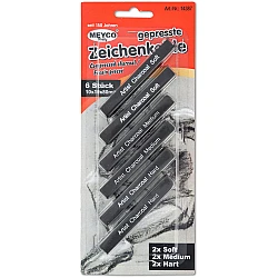 Artist Charcoal Sticks – Compressed (6 pcs)