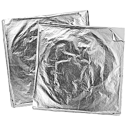 Фольгированные листы - серебристые (14 x 14 см, 10 шт.)