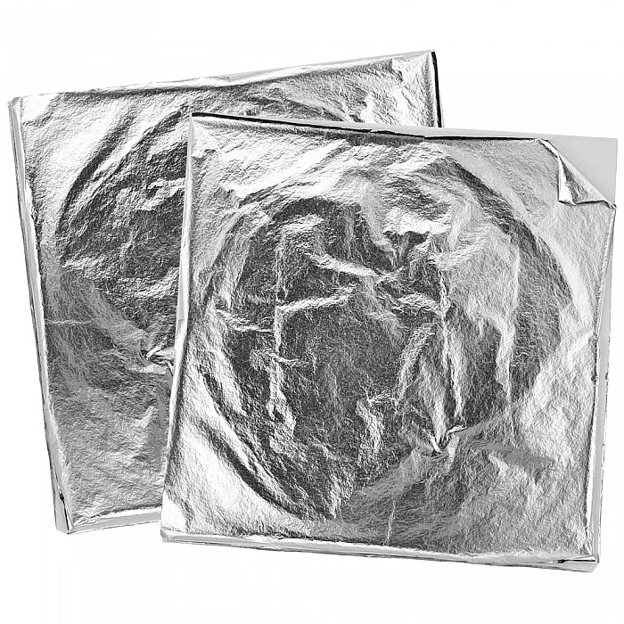 Foil Sheets - Silver (14 x 14 cm, 10 pcs)