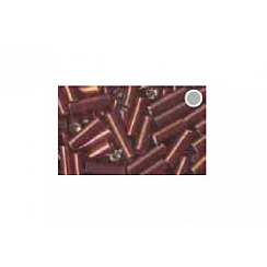 Glass Cylinders - Silvered, Eggplant (Ø 2 mm, 20 g)