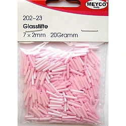 Glass Cylinders - Soft Pink (D 2 mm, 20 g)