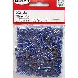 Glass Cylinders - Silvered, Dark Violet (Ø 2 mm, 20 g)