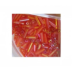 Glass Cylinders - Salmon Colour Chameleon (Ø 2 mm, 20 g)