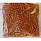 Glass beads - transparent, silvered orange (D 2 mm, 20 g)