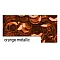 Decorative Glitters - Orange Metallic (D 6 mm, 1400 pcs)