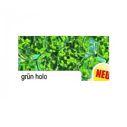 Декоративные блёстки - зелёные голографические (D 6 мм, 1400 шт.)