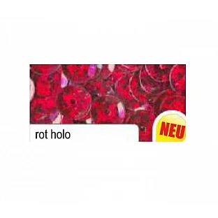 Декоративные блёстки — красные голографические (D 6 мм, 1400 шт.)