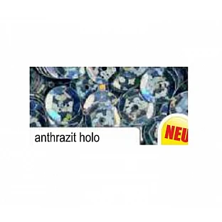 Декоративные блёстки — антрацит голографические (D 6 мм, 1400 шт.)