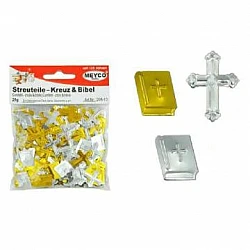 Decorative Glitter - Cross and Bible (20 g)