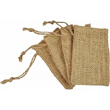 Мешочек из джута - натуральный цвет (6 x 10 см)