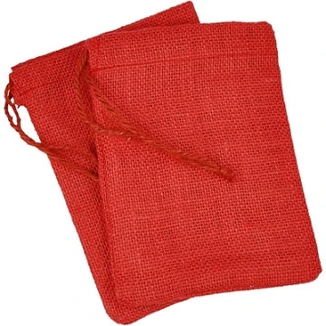 Jute Bag - Red (15 x 24 cm)