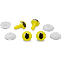 Винтовые люверсы (D 14 мм, 4 шт., жёлтые)