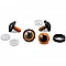 Screw-in eyelets (Ø 12 mm, 4 pcs, orange)