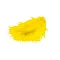 Marabou Stork Feathers - Yellow (17 pcs)