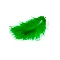 Marabou Stork Feathers - Green (17 pcs)