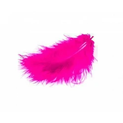 Перья марабу аиста - фуксия розовые (17 шт.)