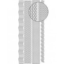 Декоративные наклейки (1 лист) - золотые