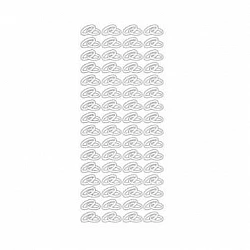 Декоративные наклейки (1 лист) - золотой