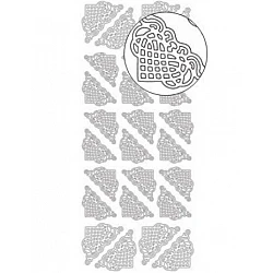 Декоративные наклейки (1 лист) - золотые