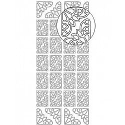 Декоративные наклейки (1 лист) - золотые