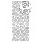 Decorative Stickers (1 Sheet) - Silver
