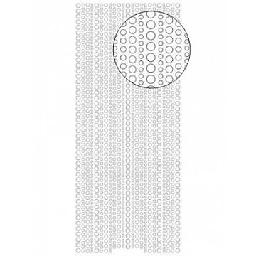 Декоративные наклейки (1 лист) - золотые