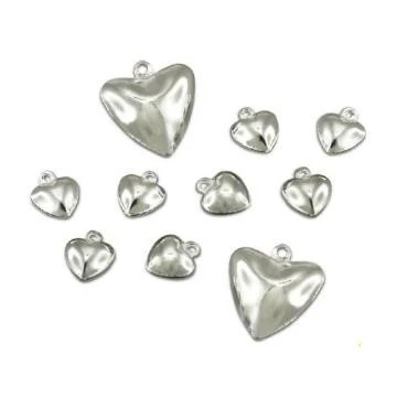 Колокольчики в форме сердца (6 шт.)