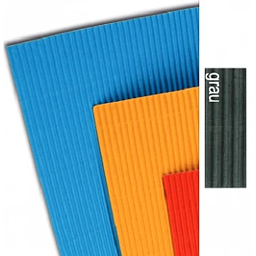 Gofrēta kartona loksne - pelēka (50 x 70 cm)