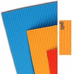 Гофрированный картонный лист - жёлтый (50 x 70 см)