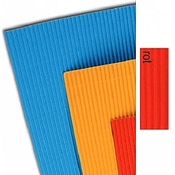 Гофрированный картонный лист — красный (50 x 70 см)