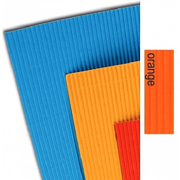 Gofrēta kartona loksne - oranža (50 x 70 cm)