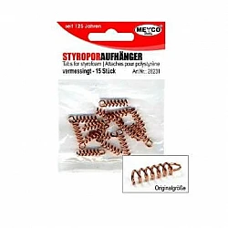 Polystyrene Spiral Hooks (15 pcs)