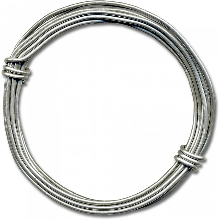 Alumīnija stieple sudraba krāsā