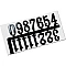 Watch Numerals (15 pcs, L 20 mm)