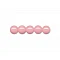 Wooden beads (D 10mm, 56 pcs.) - light pink