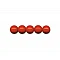 Wooden beads (D 6 mm, 120 pcs) - red