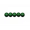 Wooden beads (Ø 10 mm, 56 pcs) - dark green