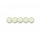 Wooden beads (D 14 mm, 20 pcs) - cream white